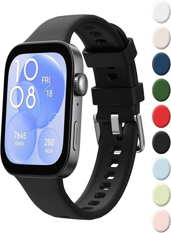 Tobfit Bracelet for Huawei Watch Fit 3 Bracelet Women Men Silicone Replacement Wristbands Watch Strap for Huawei Watch Fit 3